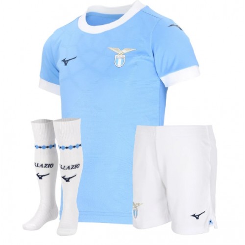 Lazio Hjemme Trøje Børn 2025-26 Kortærmet (+ Korte bukser)